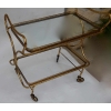 1970′ Bar Roulant en Bronze et Laiton Doré Maison Baguès Décor Art Nouveau | Biron 1970′ Bar Roulant en Bronze et Laiton Doré Maison Baguès Décor Art Nouveau