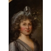 Portrait d'une jeune femme au ruban de soie, vers 1790.