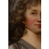 Portrait d'une jeune femme au ruban de soie, vers 1790.