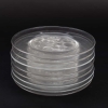 Service de 8 assiettes « Marienthal » cristal incolore de LALIQUE FRANCE d'après un modèle de René LALIQUE
