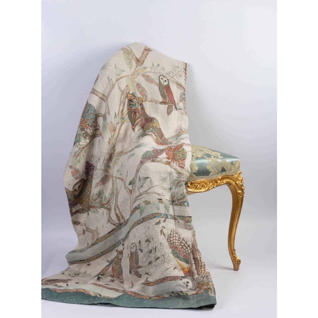 Tissu en lin « Hiboux » | Biron |||||||||||||||||