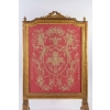 Ecran de cheminée en bois doré style Louis XVI fin 19e siècle