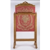 Ecran de cheminée en bois doré style Louis XVI fin 19e siècle