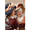 Adrien MOREAU (1843-1906) – La rencontre galante au port | Biron Adrien MOREAU (1843-1906) - La rencontre galante au port