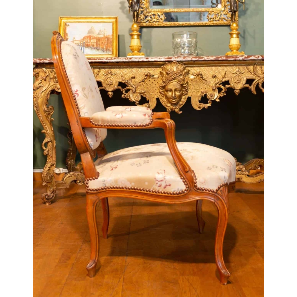 Série de 4 fauteuils Louis XV. XVIIIème. | Biron Série de 4 fauteuils Louis XV. XVIIIème.