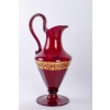 Service en verre de Venise rouge et or 1900 | Biron Service en verre de Venise rouge et or 1900