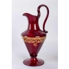 Service en verre de Venise rouge et or 1900 | Biron Service en verre de Venise rouge et or 1900