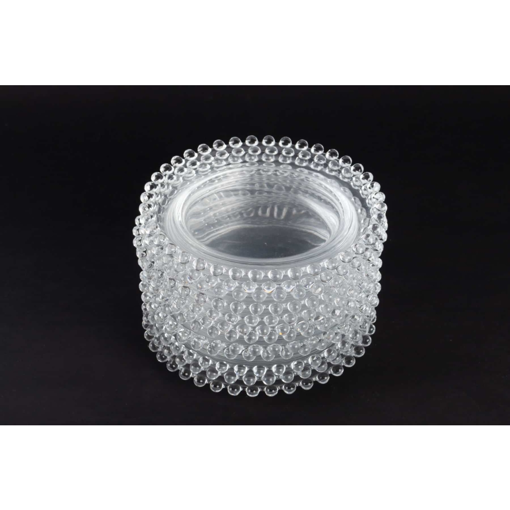 Service de 12 assiettes « Andlau » cristal incolore de LALIQUE FRANCE d’après un modèle de René LALIQUE 4