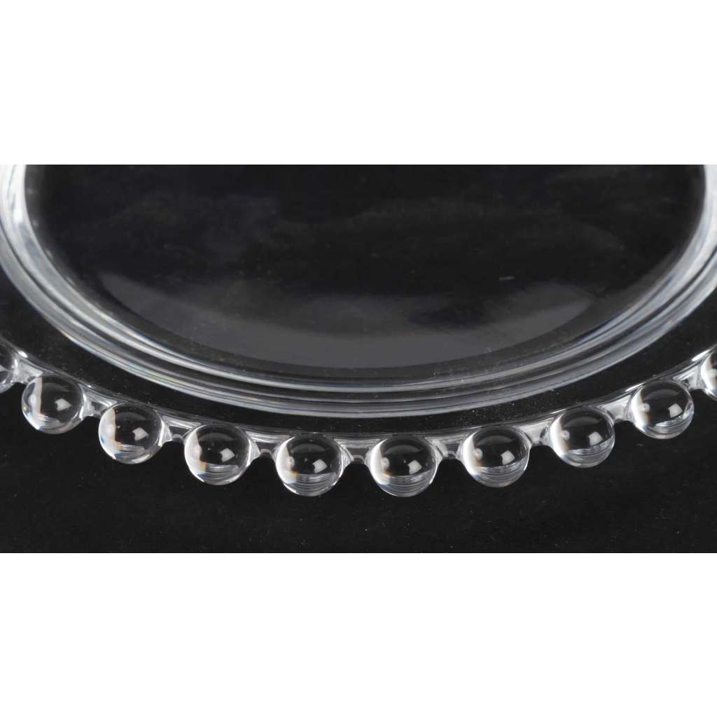 Service de 12 assiettes « Andlau » cristal incolore de LALIQUE FRANCE d’après un modèle de René LALIQUE 6