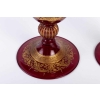 2 Vases Venise rouges et or fin 19e siècle | Biron 2 Vases Venise rouges et or fin 19e siècle