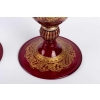 2 Vases Venise rouges et or fin 19e siècle | Biron 2 Vases Venise rouges et or fin 19e siècle