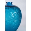Vase « Acanthes » verre bleu électrique de René LALIQUE