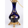 Paire de Lampes bleues et or Napoléon III | Biron Paire de Lampes bleues et or Napoléon III