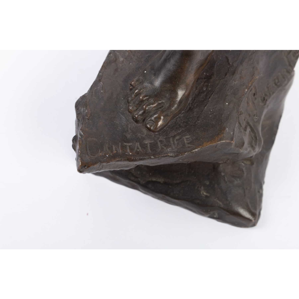 Bronze « La Cantatrice » de PARENTE 20e siècle | Biron Bronze "La Cantatrice" de PARENTE 20e siècle