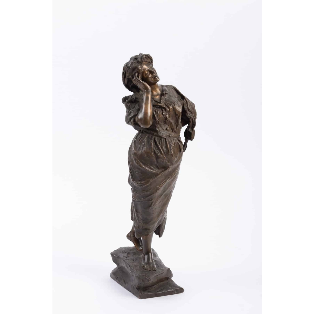 Bronze « La Cantatrice » de PARENTE 20e siècle | Biron Bronze "La Cantatrice" de PARENTE 20e siècle