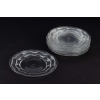 Service de 8 assiettes « Chambertin » verre blanc de René LALIQUE