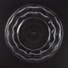 Service de 8 assiettes « Chambertin » verre blanc de René LALIQUE