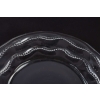 Service de 8 assiettes « Chambertin » verre blanc de René LALIQUE