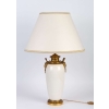 Lampe blanche et or Chine XIXème | Biron |||||||||