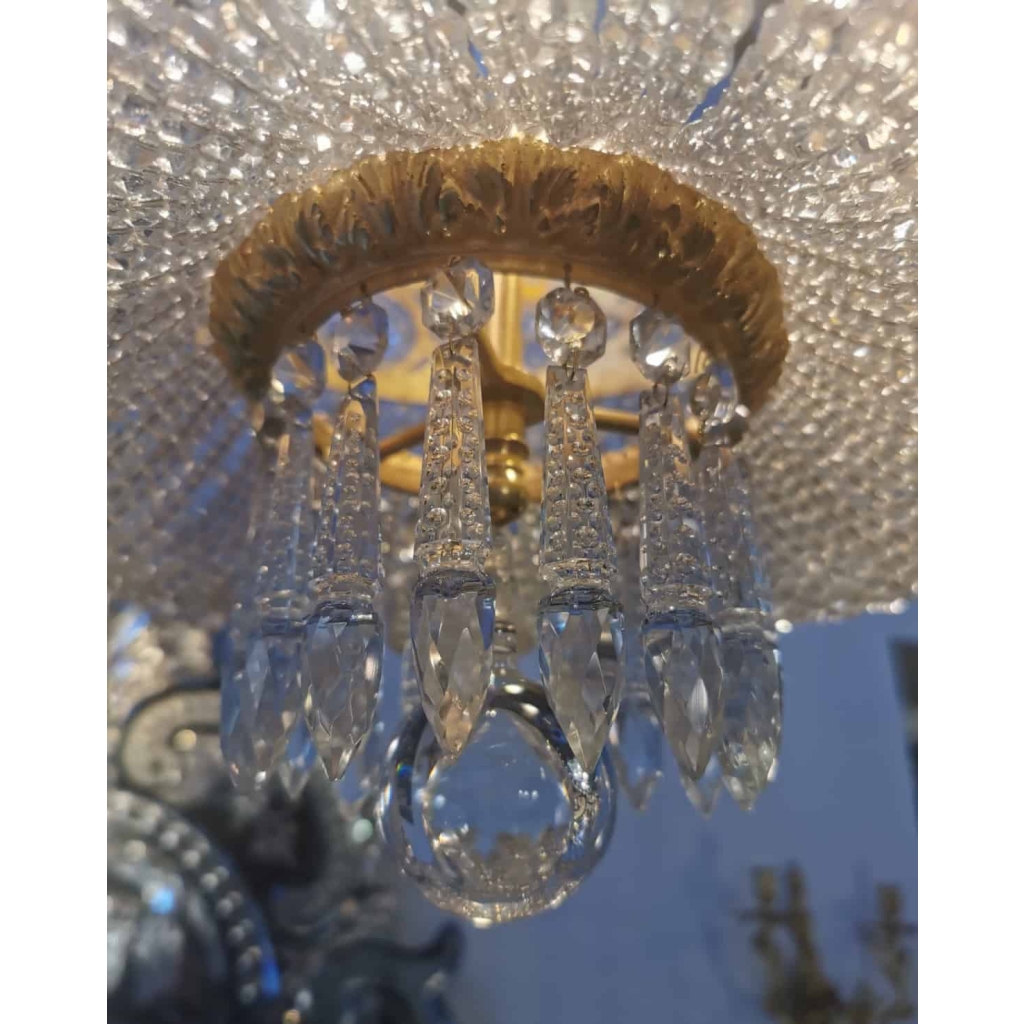 VENDU…. Lustre couronne Royale d’époque 19ème siècle | Biron VENDU.... Lustre couronne Royale d’époque 19ème siècle