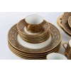 Service gâteaux & tasses à café, noir et or, Legrand Limoges 1915