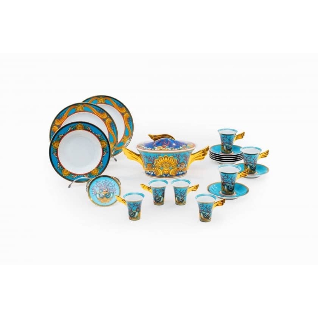VERSACE & ROSENTHAL :Partie de Service « LES TRESORS DE LA MER » 2