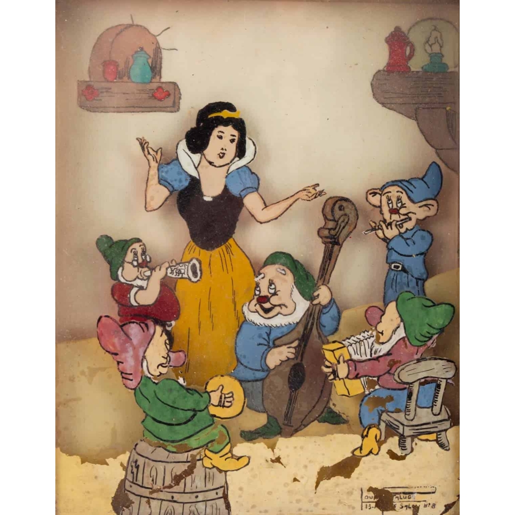 Tableaux Blanche Neige et les 7 Nains Louis Fittaluga 1946