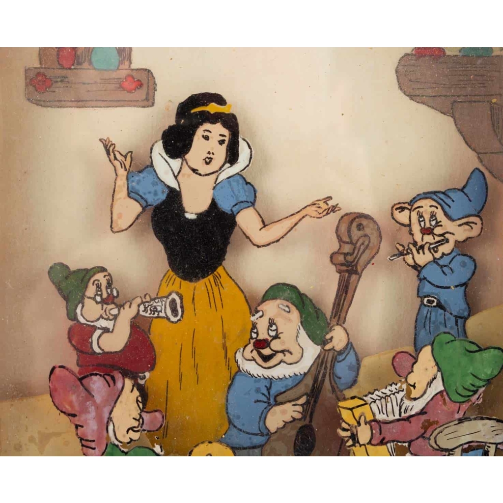 Tableaux Blanche Neige et les 7 Nains Louis Fittaluga 1946