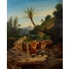 Grand Paysage Du Sud De l'Italie, Par Alphonse Reimers 1878