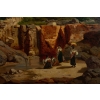 Grand Paysage Du Sud De l'Italie, Par Alphonse Reimers 1878
