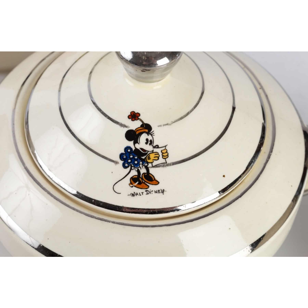 Service Mickey Mouse ( Faience de Onnaing ) Walt Disney 1930 | Biron Service Mickey Mouse ( Faience de Onnaing ) Walt Disney 1930