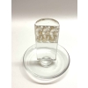 Cendrier Baguier « Athlètes » verre blanc patiné sépia de René LALIQUE | Biron Cendrier Baguier "Athlètes" verre blanc patiné sépia de René LALIQUE