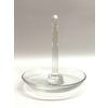 Cendrier Baguier « Athlètes » verre blanc patiné sépia de René LALIQUE | Biron Cendrier Baguier "Athlètes" verre blanc patiné sépia de René LALIQUE