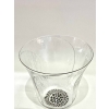 Suite de 12 Gobelets « Pavot » verre blanc émaillé noir d’origine de René LALIQUE | Biron Suite de 12 Gobelets "Pavot" verre blanc émaillé noir d'origine de René LALIQUE