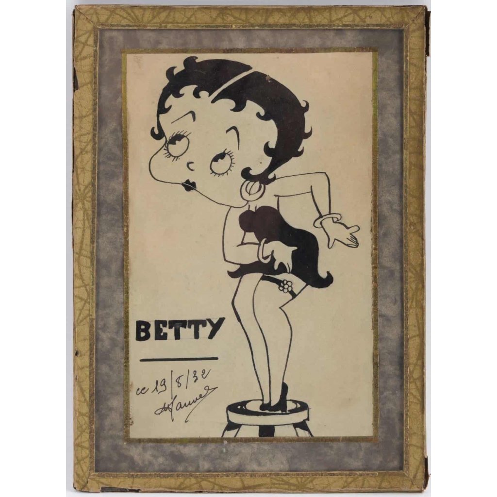 Dessin de Betty Boop par Manuel 1932 | Biron |||||||