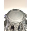 Vase « Rampillon » verre blanc patiné bleu-gris de René LALIQUE | Biron Vase "Rampillon" verre blanc patiné bleu-gris de René LALIQUE