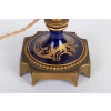 Lampe bleu de Sèvres à scènes galantes XIXème | Biron Lampe bleu de Sèvres à scènes galantes XIXème