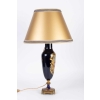 Lampe bleu de Sèvres à scènes galantes XIXème | Biron Lampe bleu de Sèvres à scènes galantes XIXème