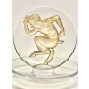 Cendrier Baguier « Faune » verre blanc patiné sépia de René LALIQUE | Biron Cendrier Baguier "Faune" verre blanc patiné sépia de René LALIQUE