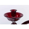 Un chandelier Venise (Murano) rouge avec 2 cygnes 1910 flag | Biron Un chandelier Venise (Murano) rouge avec 2 cygnes 1910 flag
