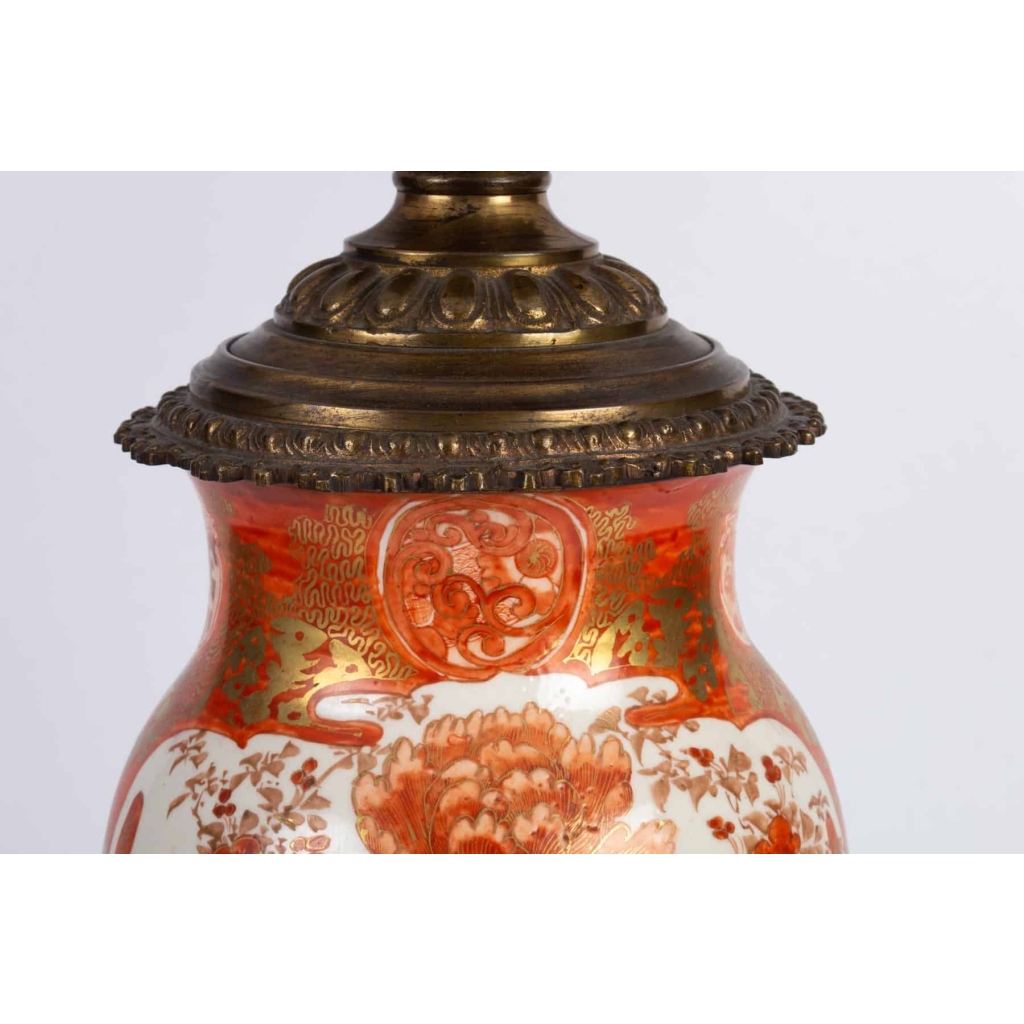 Lampe Corail Japon XIXème | Biron Lampe Corail Japon XIXème