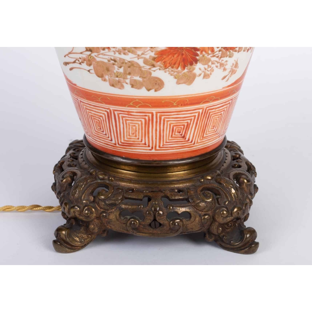 Lampe Corail Japon XIXème | Biron Lampe Corail Japon XIXème