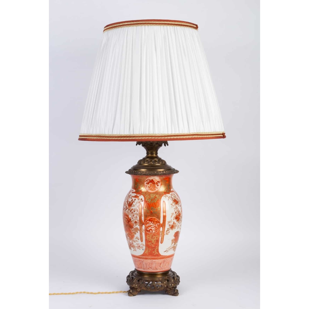 Lampe Corail Japon XIXème | Biron Lampe Corail Japon XIXème