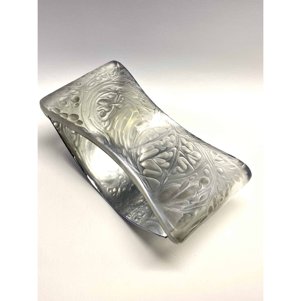 Buvard « Feuilles d’Artichaut » verre blanc de René LALIQUE | Biron Buvard "Feuilles d'Artichaut" verre blanc de René LALIQUE