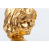 Sculpture tête d’enfant en bronze doré et marbre de MICHELET 20e siècle | Biron Sculpture tête d'enfant en bronze doré et marbre de MICHELET 20e siècle