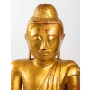 Bouddha assis en bronze doré, position de la prise de la terre à témoin | Biron Bouddha assis en bronze doré, position de la prise de la terre à témoin