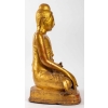 Bouddha assis en bronze doré, position de la prise de la terre à témoin | Biron Bouddha assis en bronze doré, position de la prise de la terre à témoin