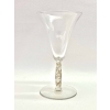 Suite de 5 Verres « Logelbach » verre blanc patiné sépia de René LALIQUE | Biron Suite de 5 Verres "Logelbach" verre blanc patiné sépia de René LALIQUE