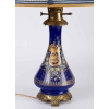 Paire de lampes bleues émaillées Napoléon III | Biron Paire de lampes bleues émaillées Napoléon III