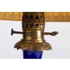 Paire de lampes bleues émaillées Napoléon III | Biron Paire de lampes bleues émaillées Napoléon III